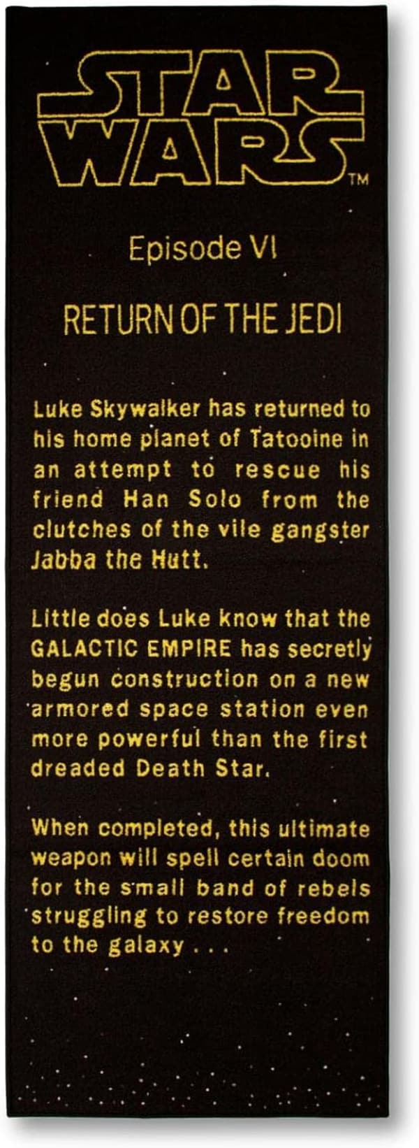Star Wars Return of The Jedi Area Rug - 27 x 77 英寸