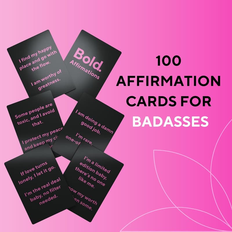 Empowering Affirmation Cards for Women - 100 Daily Motivations