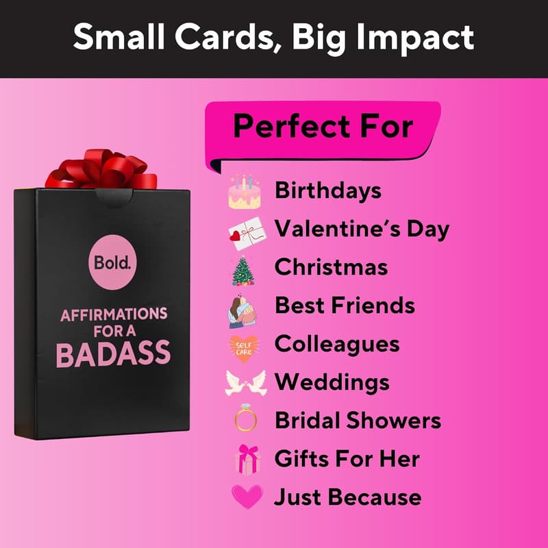 Empowering Affirmation Cards for Women - 100 Daily Motivations