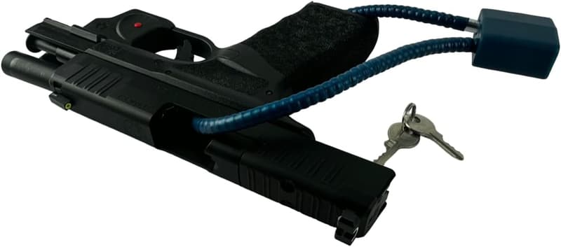 Child Safety Gun Lock Trigger Cable - CA Approved Steel Cable