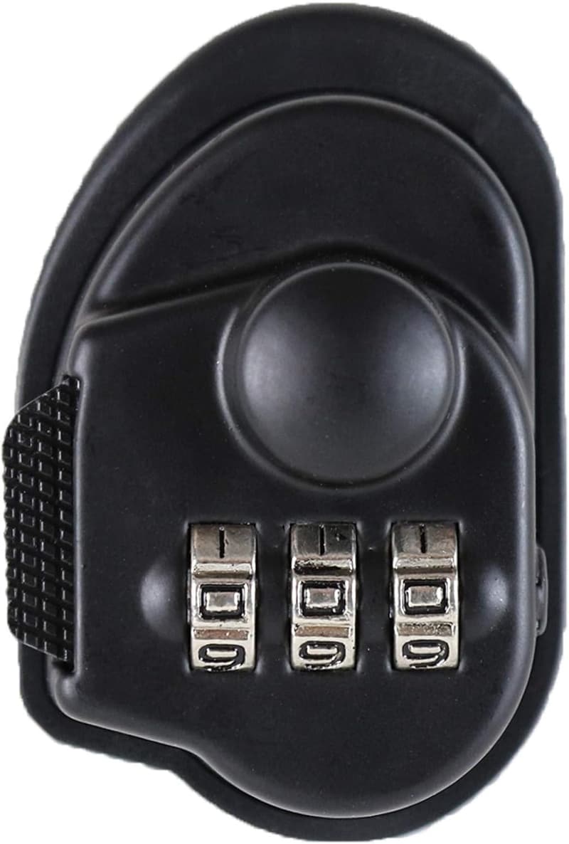 Resettable 3-Digit Combination Trigger Gun Lock - Durable Black Alloy
