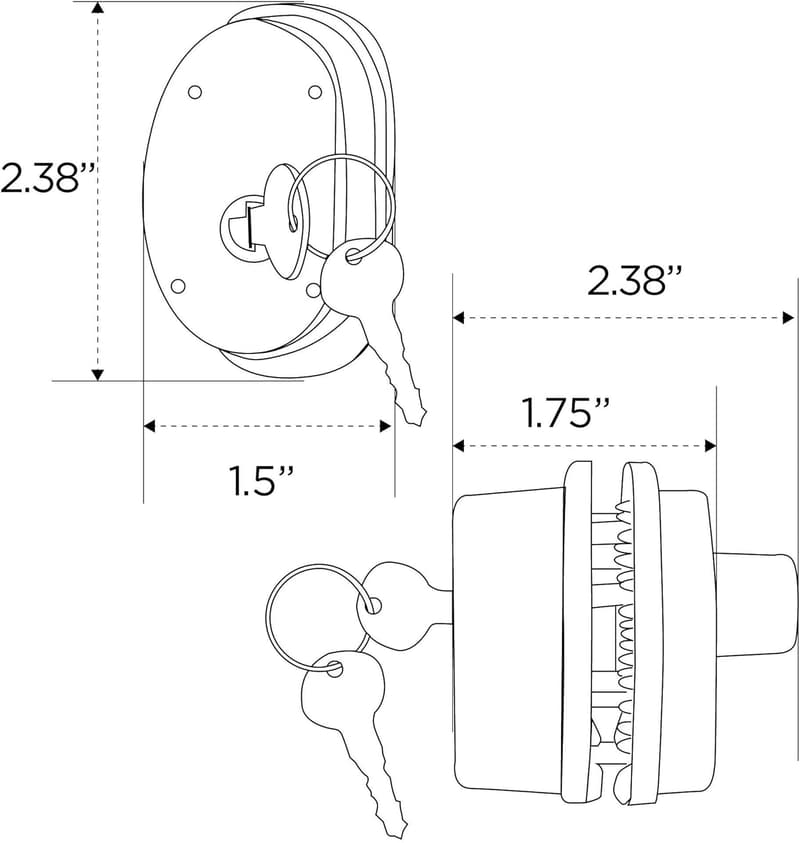 California DOJ-Approved Keyed Trigger Gun Lock with 2 Keys