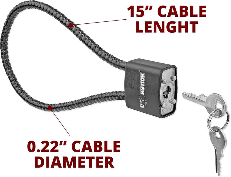 Gun Safety Cable Lock for Pistols & Shotguns