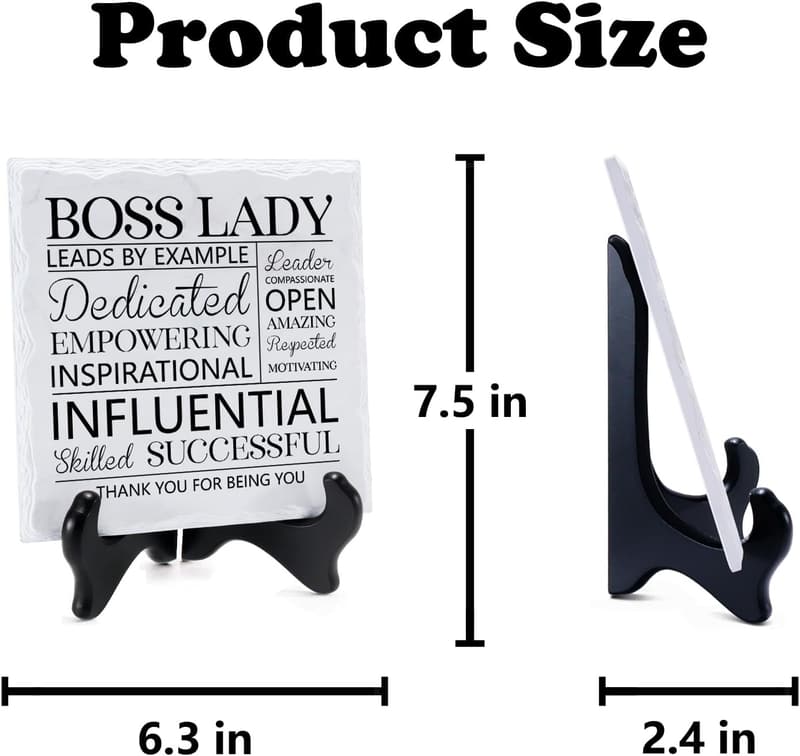 Boss's Day Boss Lady Plaque - Desk Decoration Gift for Women