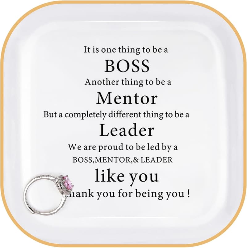 Boss’s Day Ring Dish for Women - Perfect Thank You Gift