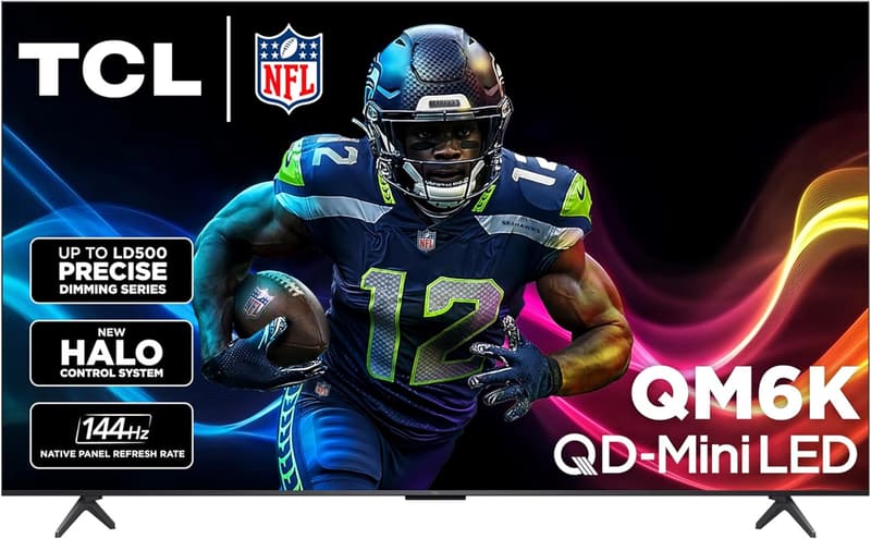 TCL 75-Inch QD-Mini LED Smart TV with Google TV & Dolby Atmos