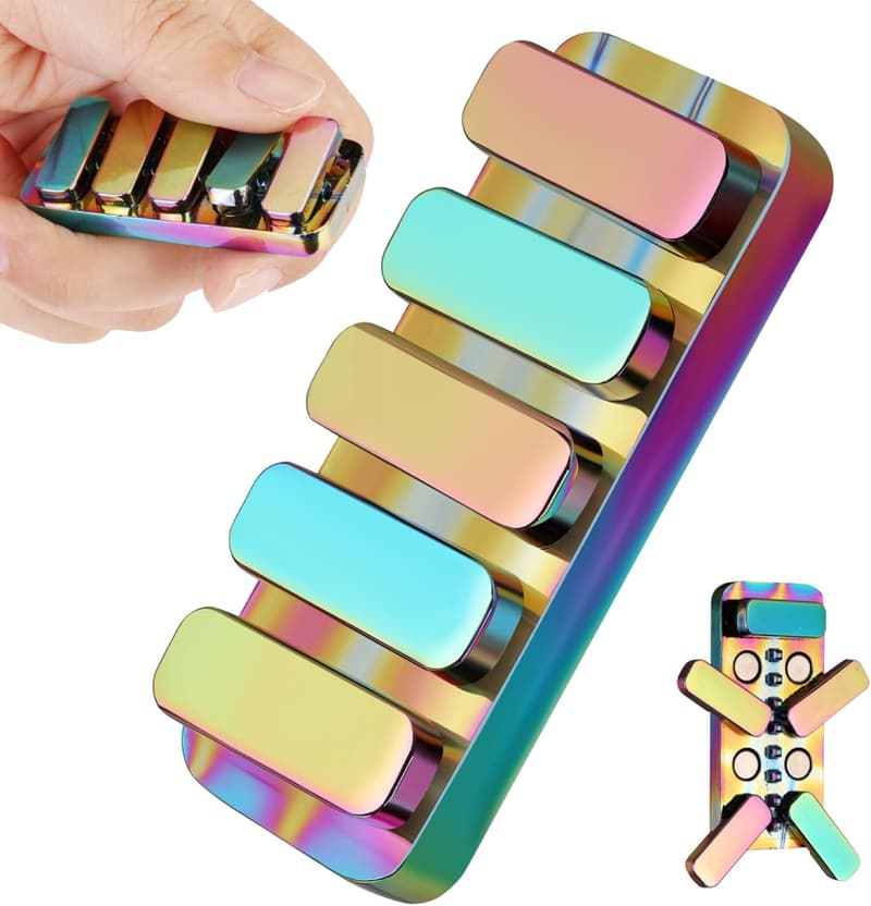 Magnetic Metal Fidget Slider Toy for Stress Relief Adults