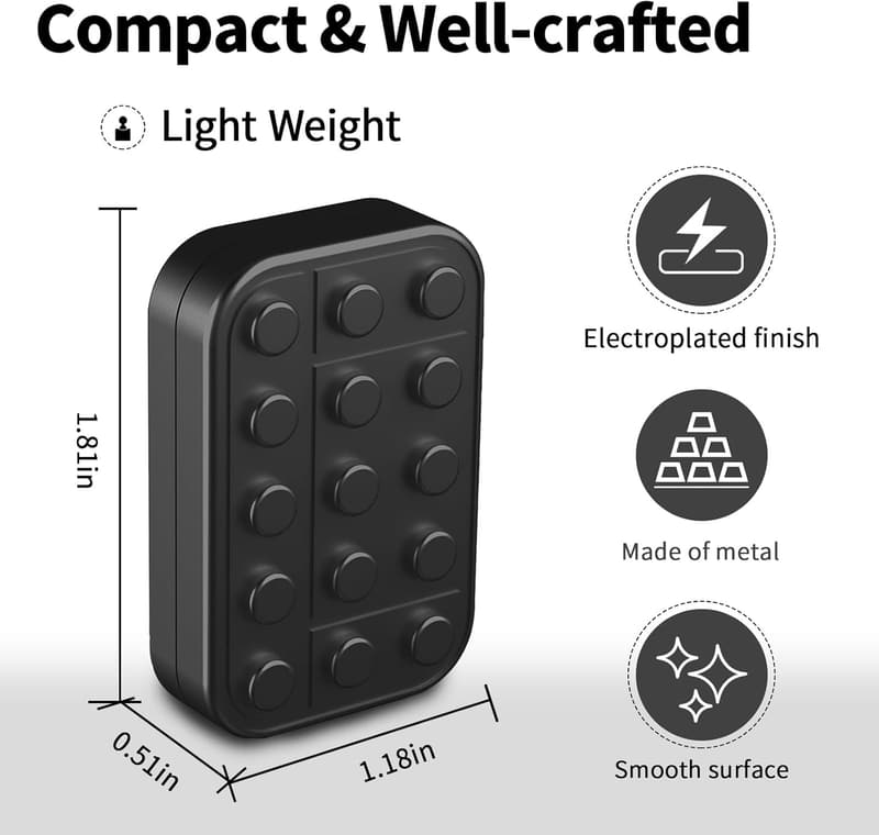 Magnetic Metal Fidget Slider for Adults
