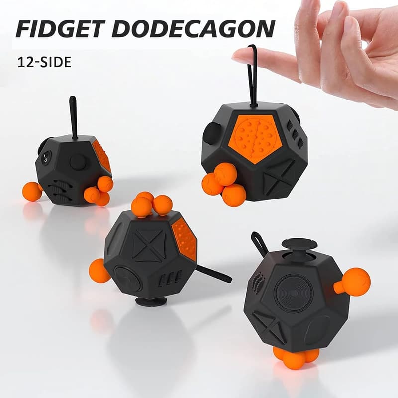 Fidget Dodecagon Stress Relief Cube for Kids & Adults