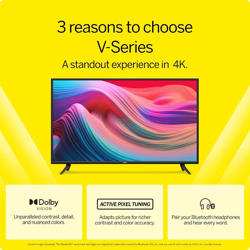 VIZIO 65-Inch V-Series 4K UHD Smart TV with Voice Remote
