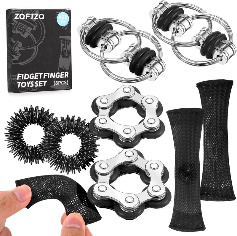 8-Piece Fidget Toy Set for Anxiety Relief and Sensory Play