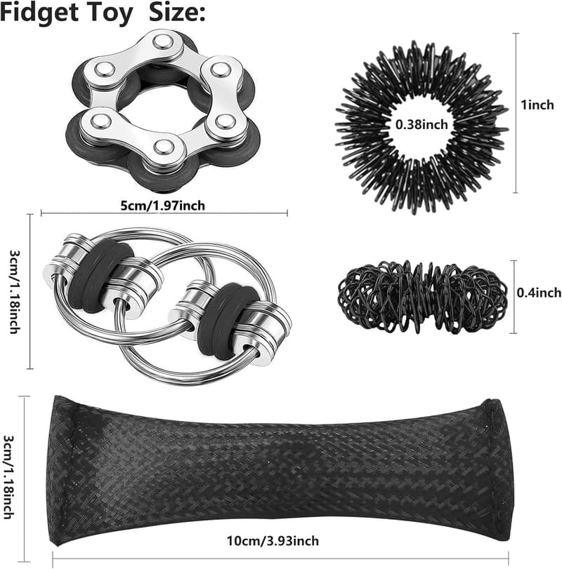 8-Piece Fidget Toy Set for Anxiety Relief and Sensory Play