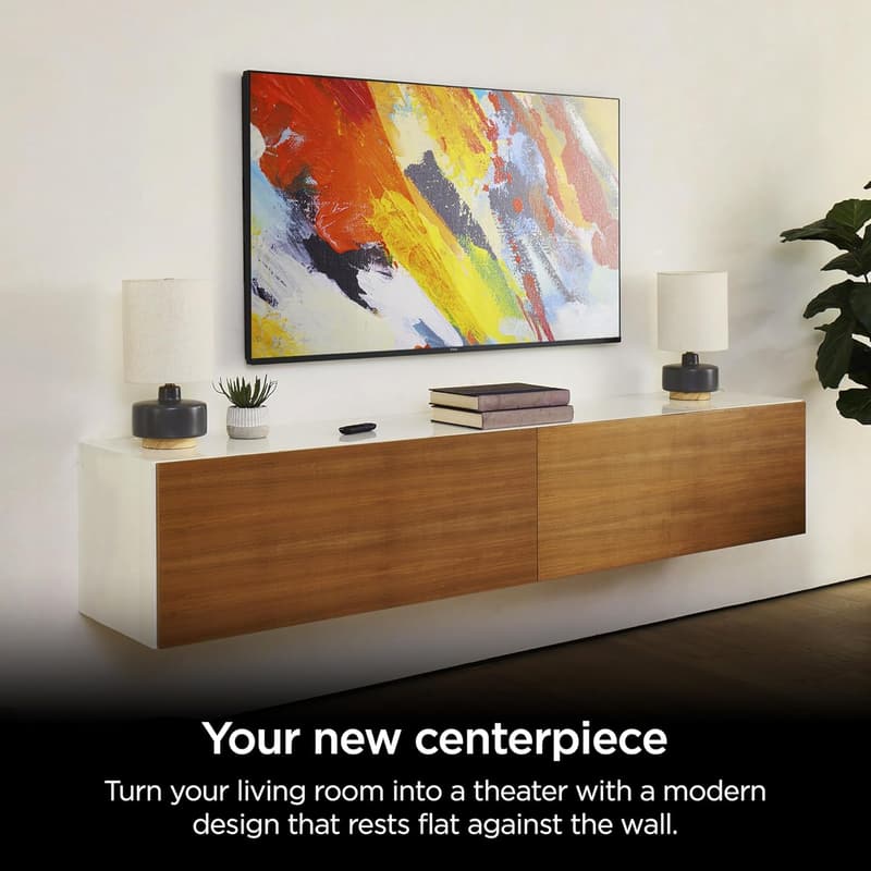 75-Inch 4K QLED Roku Smart TV with Voice Remote Pro