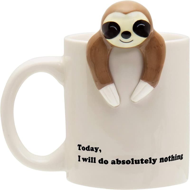 Funny Sloth Coffee Mug - Great Gift for Coworkers & Adults