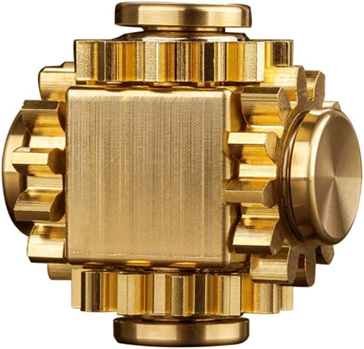 Brass Fidget Spinner Toy for Anxiety Relief and Meditation