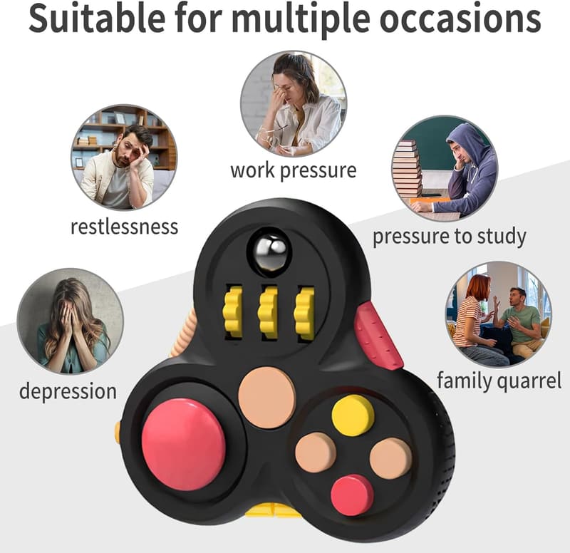 Fidget Pad Stress Relief Toy for Adults and Kids