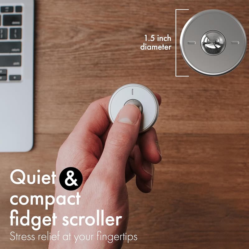 Handheld Fidget Toy for Adults - Stress Relief, Portable Grey