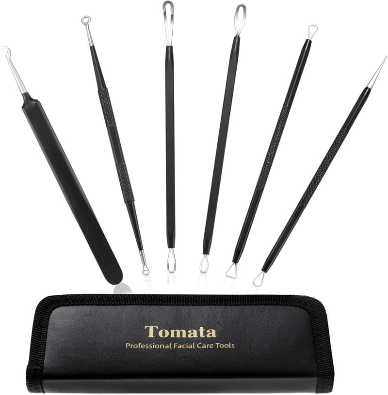 Professional 6-Piece Stainless Steel Blackhead Remover Kit