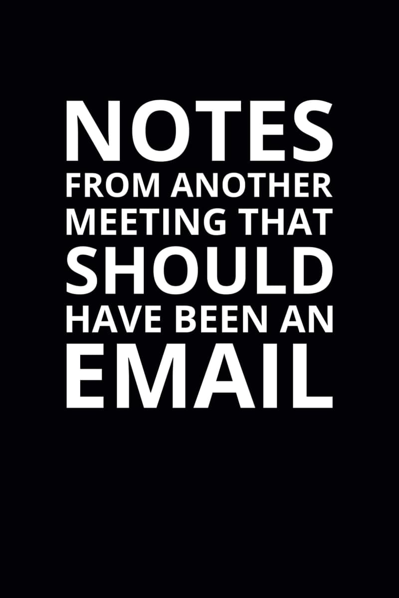 Funny Office Notebook: “Notes From Another Meeting” Gag Gift