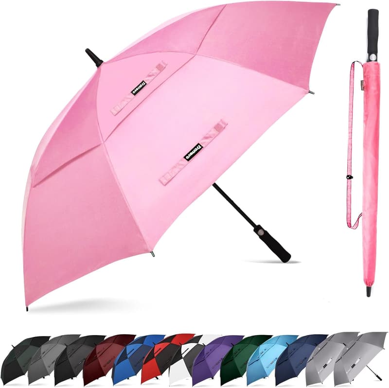 Extra Large Auto Open Golf Umbrella - Windproof & Waterproof