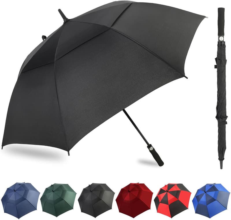 Extra Large 72-Inch Windproof Golf Umbrella for Men and Women