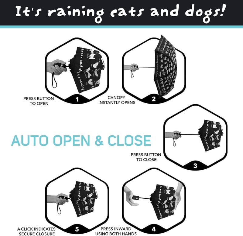 Portable Automatic Travel Umbrella for Rain & UV Protection
