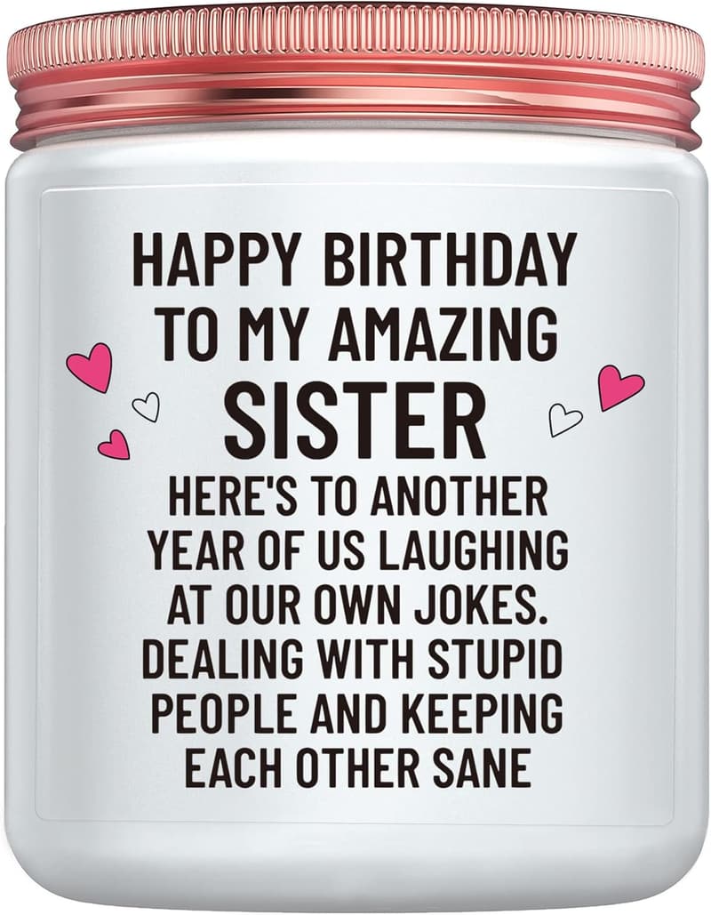 Funny Lavender Candle for Sister's Birthday