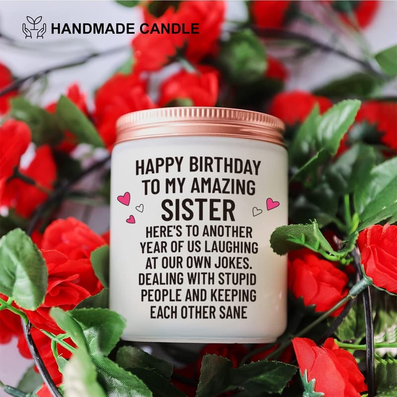 Funny Lavender Candle for Sister's Birthday