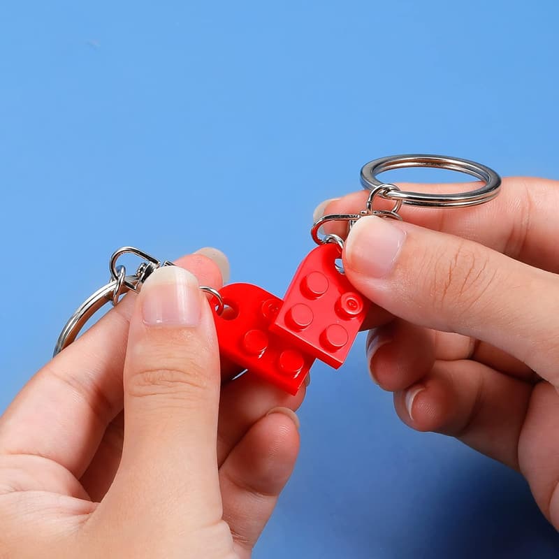 Couples' Heart Keychains - Matching Anniversary Gifts