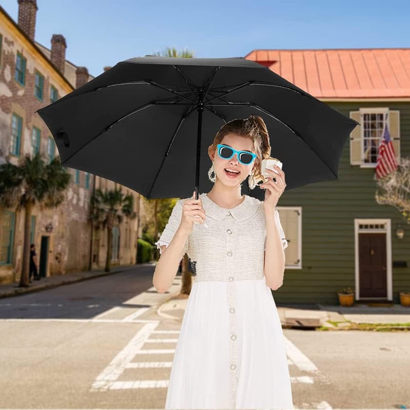 Auto Windproof Compact Travel Umbrella