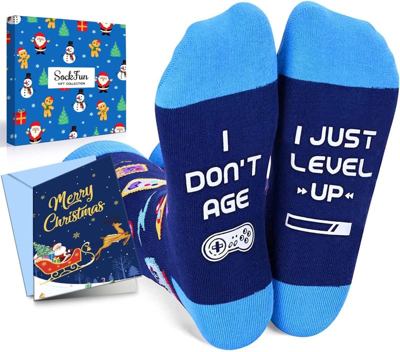 Christmas Gifts - Gaming Socks for Teen Boys & Men