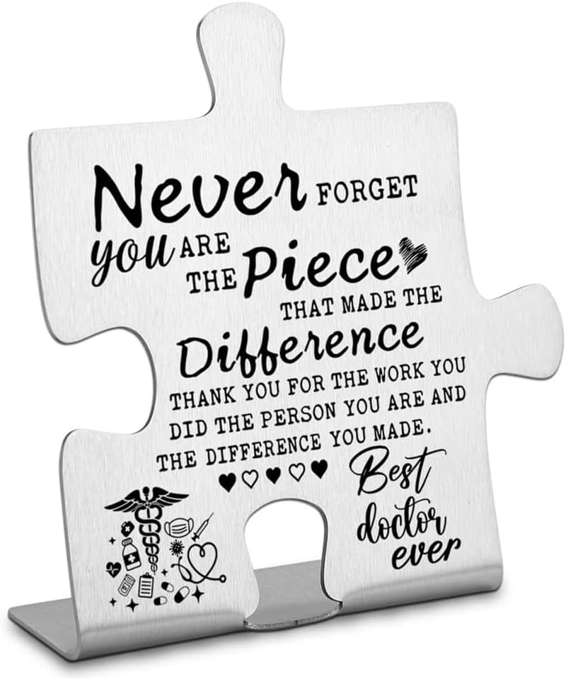 Doctor Retirement Appreciation Plaque for Coworkers