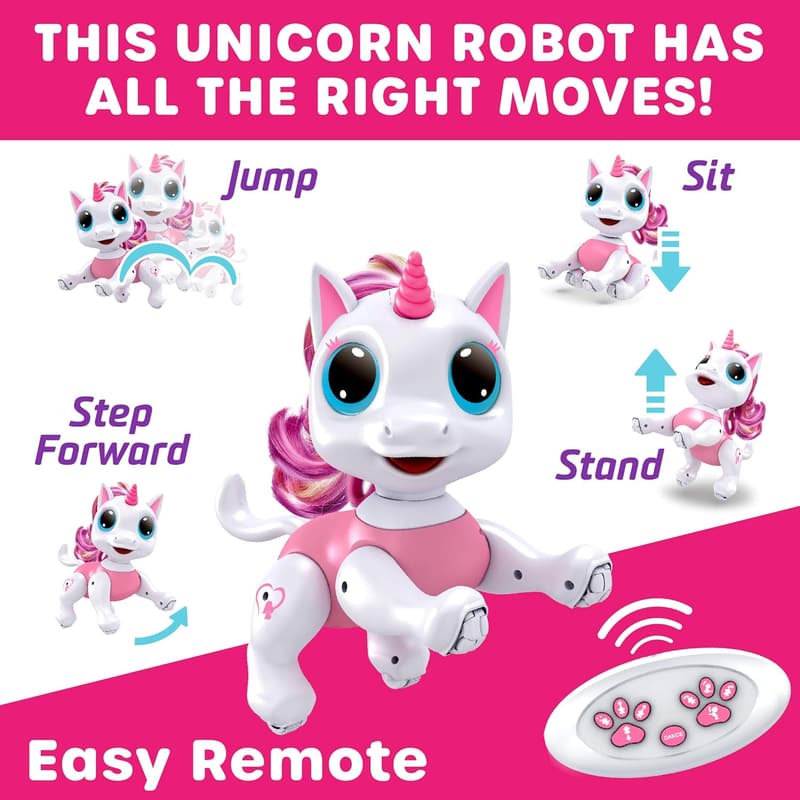 Interactive Remote Control Unicorn Robot Toy for Kids