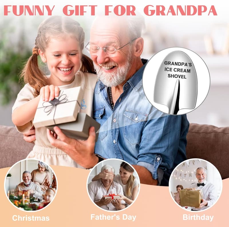 Grandpa's Ice Cream Shovel - Funny Birthday Gift