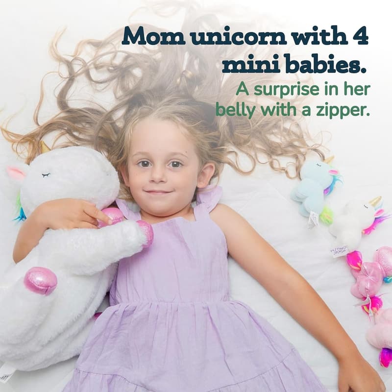Unicorn Stuffed Animals Set for Girls - Magical Plush Toys