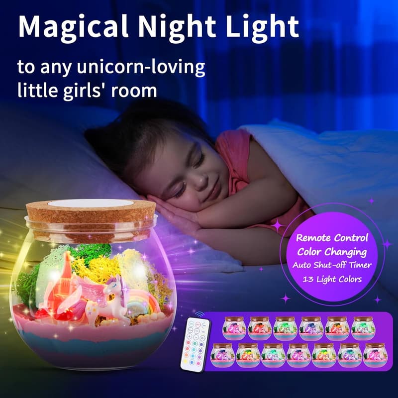 Unicorn Crafts Kit for Girls, Ages 4-12 - Light Up Decoration