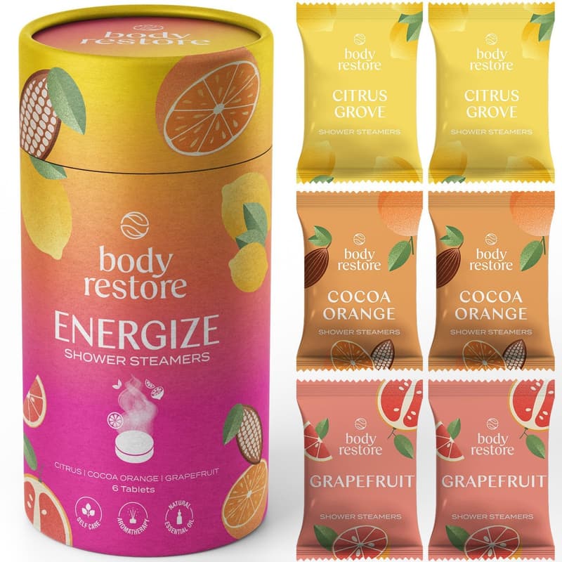 Citrus Aromatherapy Shower Steamers - Unique Gift for Dad
