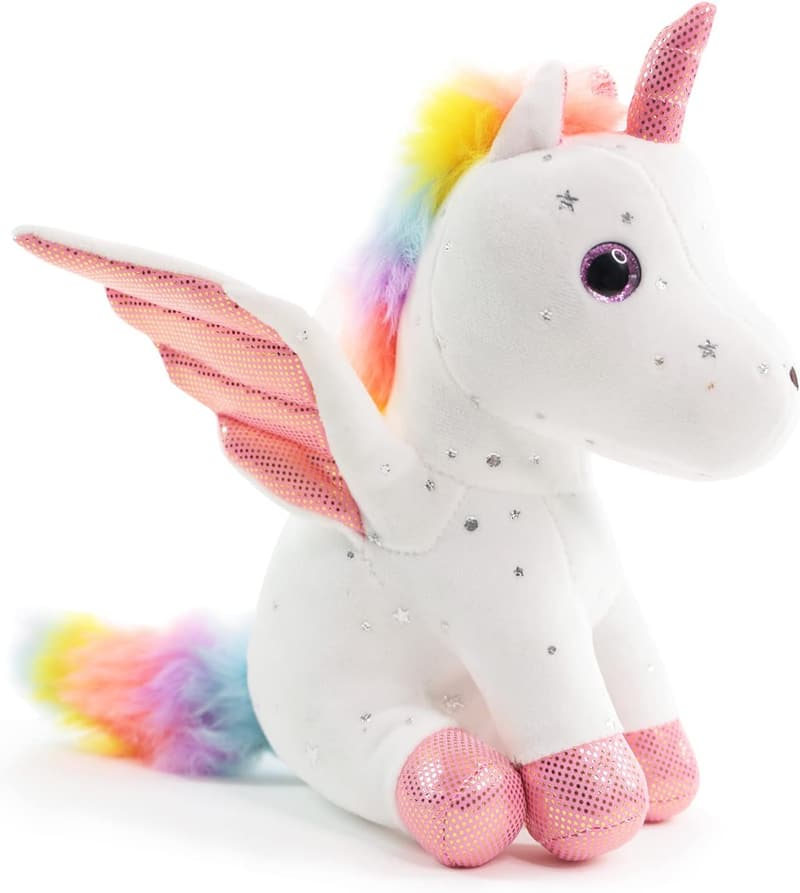 Unicorn Plush Toy - Soft Stuffed Animal Gift for Girls 3-8