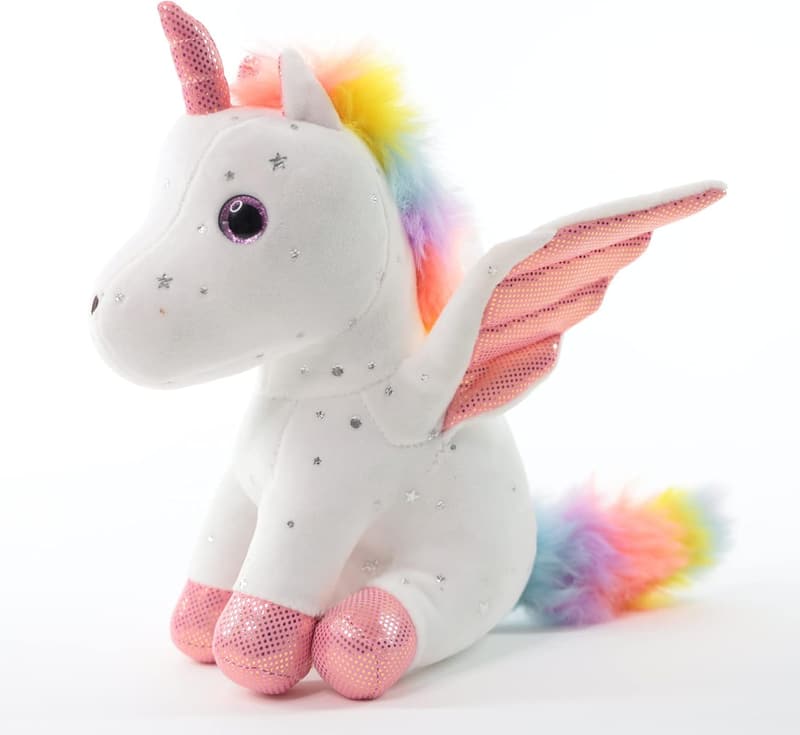 Unicorn Plush Toy - Soft Stuffed Animal Gift for Girls 3-8