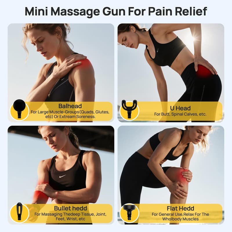 Mother's Day Compact Travel Massage Gun - 5-Speed Relief Device