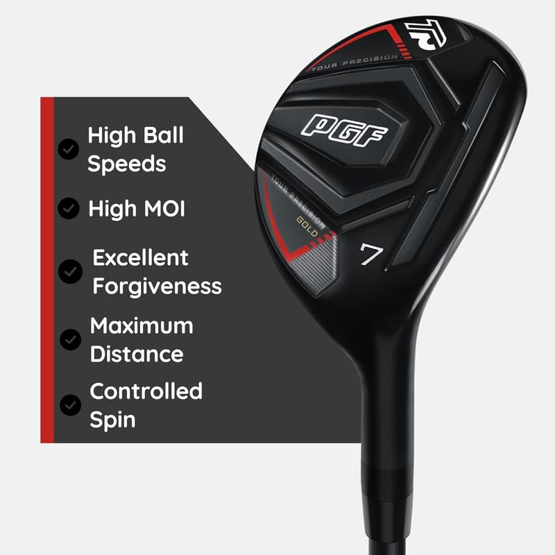 Gold Tour Precision Hybrid Golf Club Set - Right Handed
