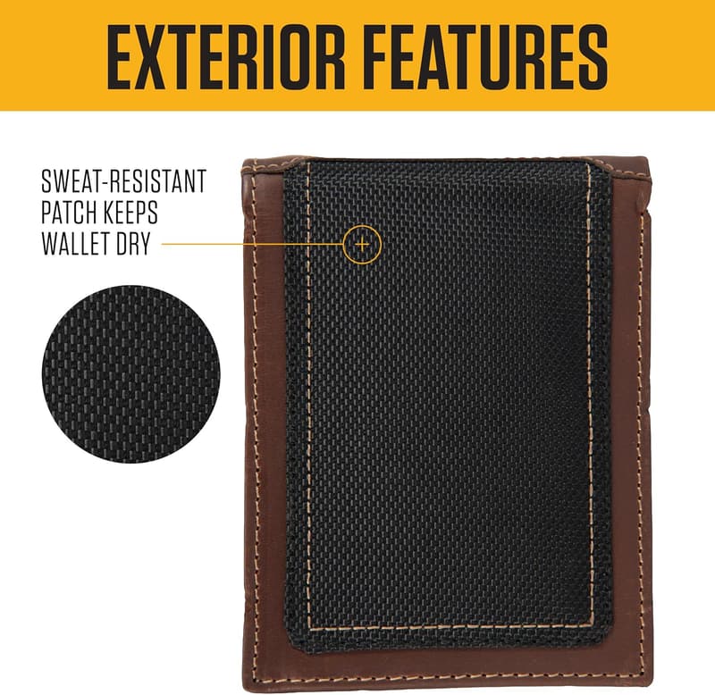 Carhartt Men's Triple Stitch Leather Wallets in Various Styles