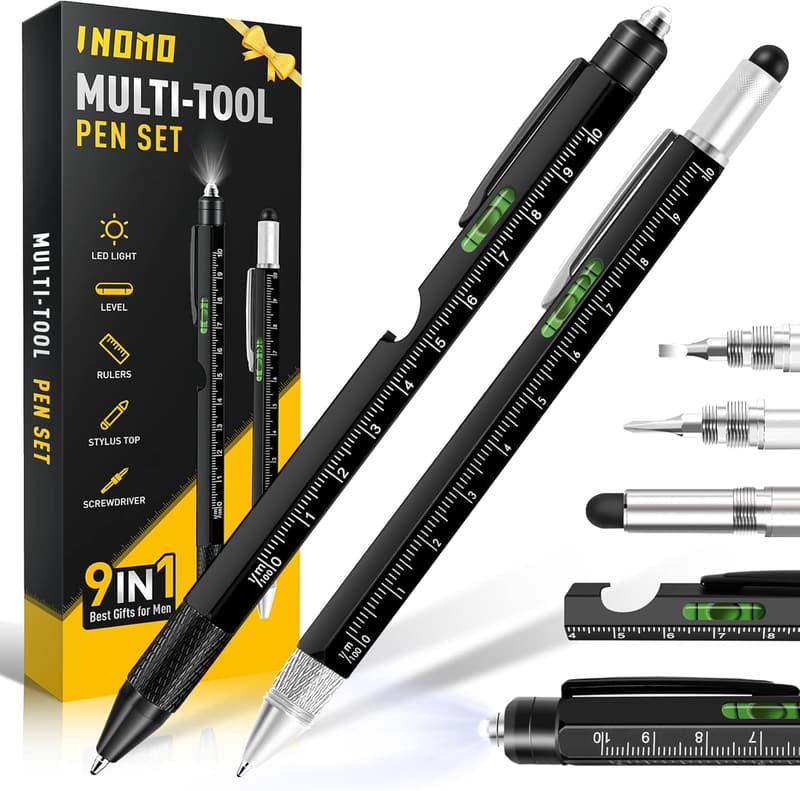 9-in-1 Multitool Pen - Perfect Christmas Gift for Men