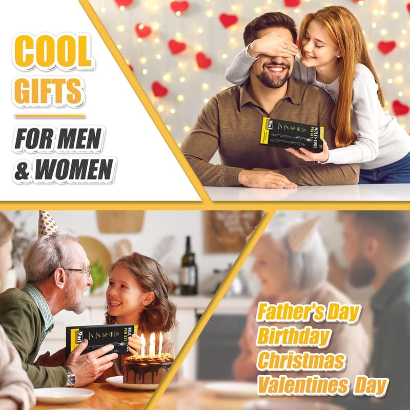 9-in-1 Multitool Pen - Perfect Christmas Gift for Men