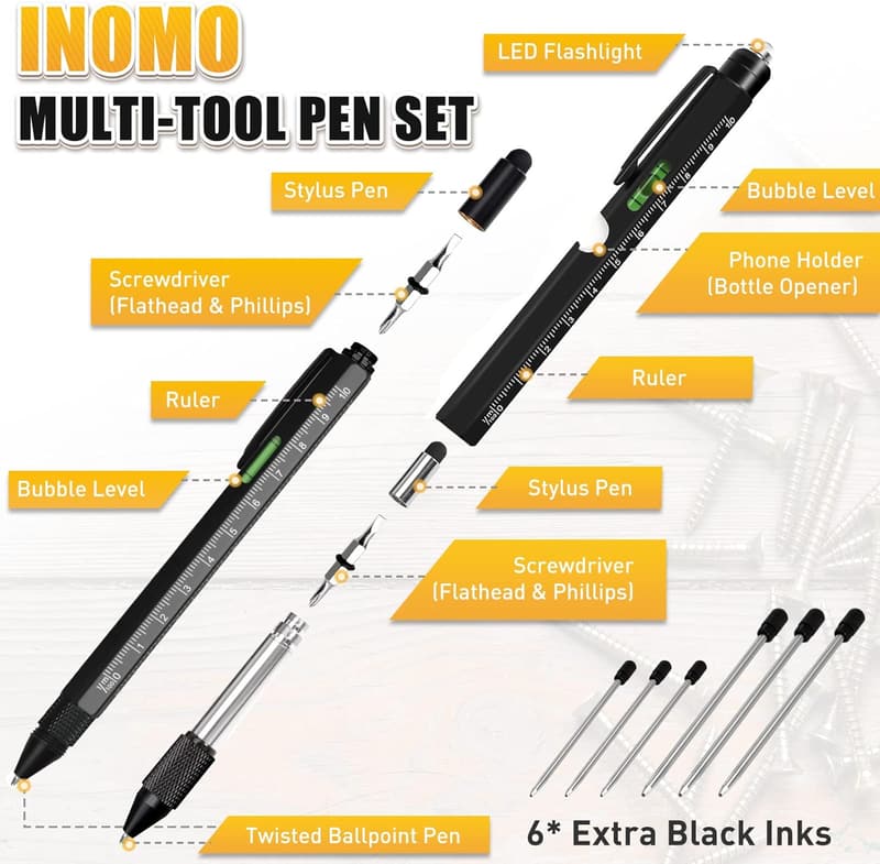 9-in-1 Multitool Pen - Perfect Christmas Gift for Men