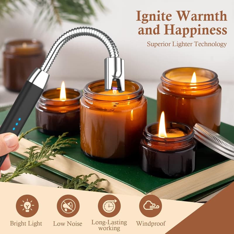 Rechargeable Flameless Electric Candle Lighter for Women