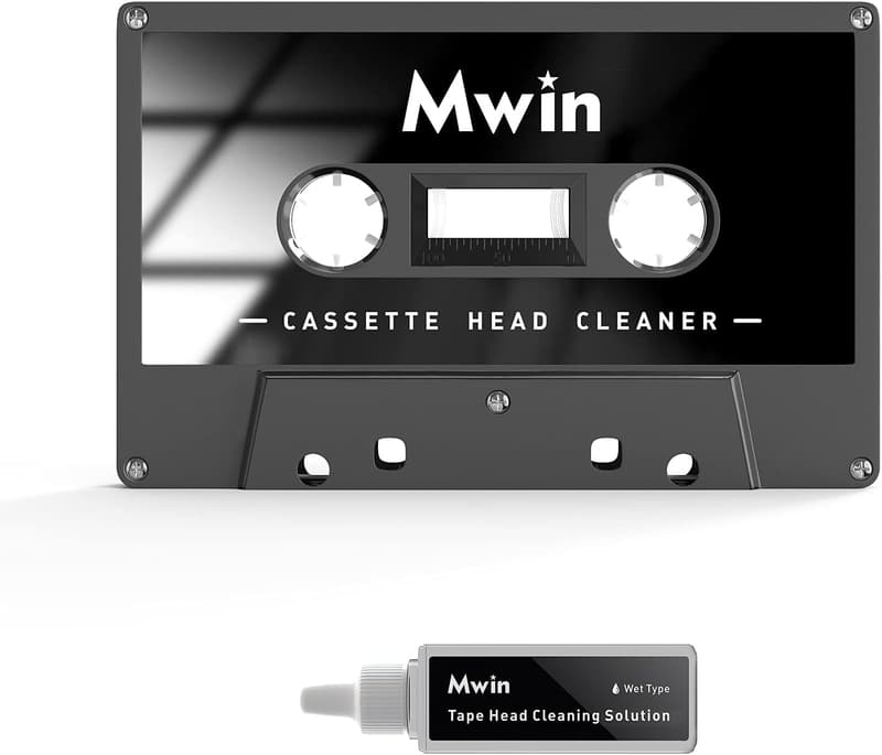 Cassette Head Cleaner Tape with Cleaning Fluids Kit