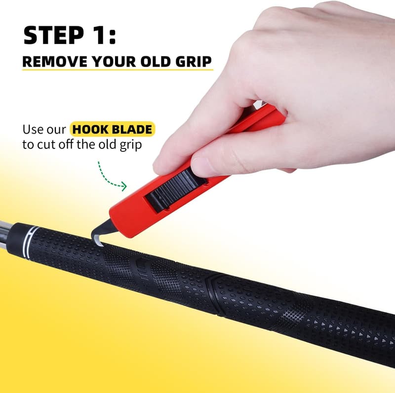 Professional Golf Grip Kit with Double-Sided Tape & Solvent