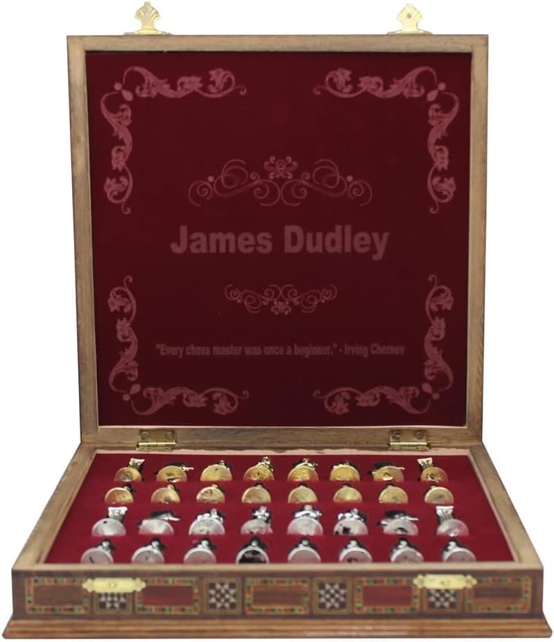 Personalized 11-Inch Chess Set - Ideal Gift for Men