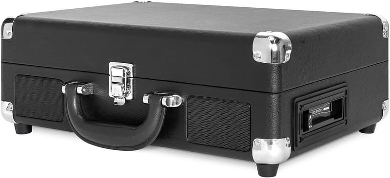 Victrola Bluetooth Vinyl Record Player with Cassette - Black